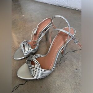 ZARA Silver Heels